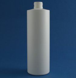 400ml Simplicity Bottle White HDPE 24mm Neck
